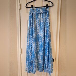 Etcetera Maxi Light Blue And Ehite Skirt Size 2